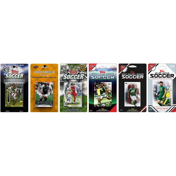 MLS Portland Timbers 4 Different Trading Card Sets White 